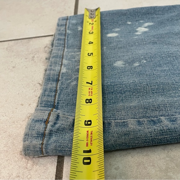 Vintage 90s Grunge Distressed Low Rise Flare Womens Jeans - Picture 13 of 15